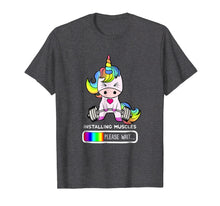Load image into Gallery viewer, Unicorn Gym Installing Muscles Unicorn Weightlifting Shirt