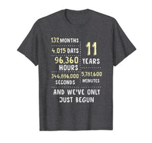 Load image into Gallery viewer, 11 Years Anniversary T-Shirt Gift for Her or Him
