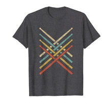 Load image into Gallery viewer, Retro Vintage Drummer TShirt 80s Distressed Drum Sticks
