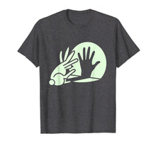Load image into Gallery viewer, Funny Bunny Hand Shadow Puppet T-Shirt Rabbit Humor