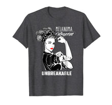 Load image into Gallery viewer, Melanoma Warrior Unbreakable Shirt Melanoma Awareness Gift
