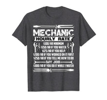 Load image into Gallery viewer, Mechanic Hourly Rate T Shirt, Cool Mechanic T Shirt