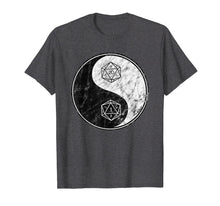 Load image into Gallery viewer, Yin Yang Dice DM T-Shirt Funny Vintage RPG Gift Tee