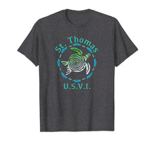 Load image into Gallery viewer, St. Thomas USVI T-Shirt Vintage Tribal Turtle Gift TShirt