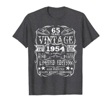 Load image into Gallery viewer, Made In 1954 65 Years Old Vintage 65th Birthday Gift T-Shirt