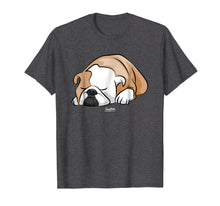 Load image into Gallery viewer, Funny English Bulldog Sleeping Cute Bulldog Face T Shirt