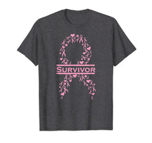 Load image into Gallery viewer, Breast Cancer Survivor Pink Ribbon Awareness T-Shirt
