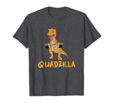 Load image into Gallery viewer, Quadzilla Funny Gym Shirt for Meatheads and Gym Rats