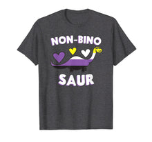 Load image into Gallery viewer, Non-Bino Saur Funny & Cute Non Binary Dinosaur T-Shirt