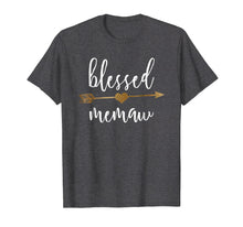 Load image into Gallery viewer, Cute Gold Arrow Blessed Memaw Shirt