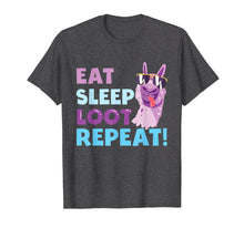Load image into Gallery viewer, Eat Sleep Loot Repeat LLAMA Birthday Gift Shirt