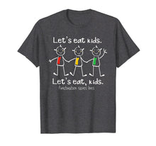Load image into Gallery viewer, Funny Grammar Humor T-Shirt Let's Eat Kids Punctuation Joke