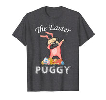 Load image into Gallery viewer, Cute Dabbing Pug Easter Puggy Bunny Dark T-shirt