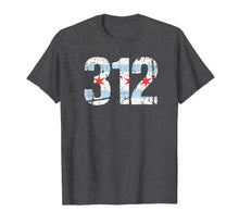 Load image into Gallery viewer, Chicago Shirt Chicago 312 Flag Area Code T Shirt City Pride