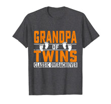 Load image into Gallery viewer, Mens Fathers Day shirt New Grandpa of Twins Gift Twin Boy Girl