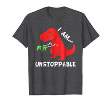 Load image into Gallery viewer, I Am Unstoppable - Funny T-rex Dinosaur Xmas T-Shirt