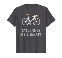 Load image into Gallery viewer, Cycling is my Therapy Funny MTB Cycling Gift T-Shirt