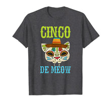Load image into Gallery viewer, Cinco De Mayo Shirt Cinco De Meow Cat Skull Funny Kids Tees