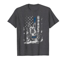 Load image into Gallery viewer, Blue Line K9 American USA Flag German Shepherd Police Shirt