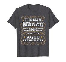 Load image into Gallery viewer, 65th Birthday Gift The Man Myth Legend March 1954 T-Shirt
