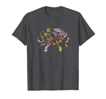 Load image into Gallery viewer, Maryland TShirt Co. Crab State Flag T-shirt MD