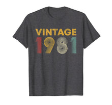 Load image into Gallery viewer, 38th Birthday Gift Idea Vintage 1981 T-Shirt Men Women
