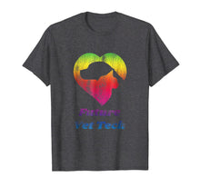 Load image into Gallery viewer, Future Vet Tech T-Shirt - Worn Distressed Rainbow Look