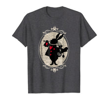 Load image into Gallery viewer, Alice In Wonderland White Rabbit Vintage Book T Shirt Design