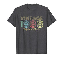 Load image into Gallery viewer, Vintage 1988 T-Shirt Retro 30th Birthday Tee