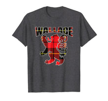 Load image into Gallery viewer, Wallace Clan Kilt Tartan T-Shirt Lion Namesake Modern Tee