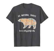 Load image into Gallery viewer, National Parks Bear T Shirt Lists all 59 National Parks