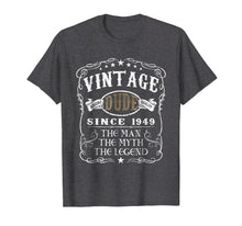Load image into Gallery viewer, 70 Years Old 1949 Vintage 70th Birthday T Shirt Decorations