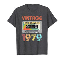 Load image into Gallery viewer, August 1979 40th Birthday Shirt | Mens Womens Vintage 1979 T-Shirt