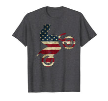 Load image into Gallery viewer, Motocross Dirt Bike tshirt American Flag Gift Brap Shirt Dad