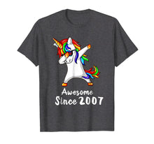 Load image into Gallery viewer, 11 Years Old 11th Birthday Unicorn Dabbing Shirt 2007 Gift