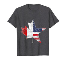 Load image into Gallery viewer, Canadian American Shirt USA Canada Flag Maple Leaf Shirt