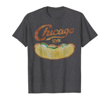 Load image into Gallery viewer, Chicago Style Hot Dog Distressed T-Shirt