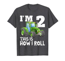 Load image into Gallery viewer, Kids Farm Tractor 2nd Birthday Party Shirt Two Years Old