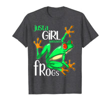 Load image into Gallery viewer, Just a Girl Who Loves Frogs Gift T Shirt for Women and Girls