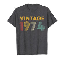 Load image into Gallery viewer, 45th Birthday Gift Idea Vintage 1974 T-Shirt Men Women
