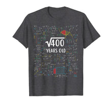 Load image into Gallery viewer, Square Root of 400: 20 Years Old, 20th Birthday Gift T-Shirt