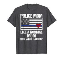 Load image into Gallery viewer, Police Mom Blue Line Flag Heart