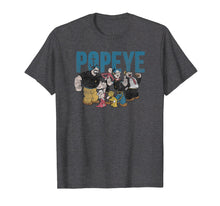 Load image into Gallery viewer, Popeye Vintage Distressed Group With Logo T-shirt
