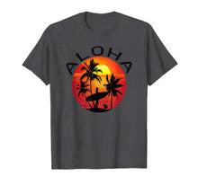 Load image into Gallery viewer, Aloha Island Sunset Beach Surfer Dog Pit Bull T Shirt