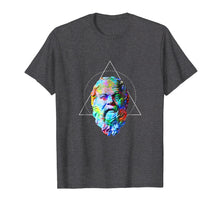 Load image into Gallery viewer, Colorful Socrates Hipster Triangle Shirt - Philosophy gift