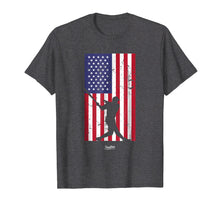 Load image into Gallery viewer, American Flag Baseball Love Distressed Baseball Player Shirt