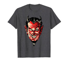 Load image into Gallery viewer, Vintage Halloween Red Devil Head T-Shirt