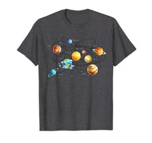 Load image into Gallery viewer, Solar System Chart Educational, Science T-Shirt Darks