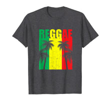 Load image into Gallery viewer, Reggae Flag Jamaican Vacation T-Shirt Gift with Palm Trees