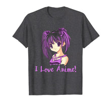 Load image into Gallery viewer, I Love Anime! Anime Girl T-Shirt Manga